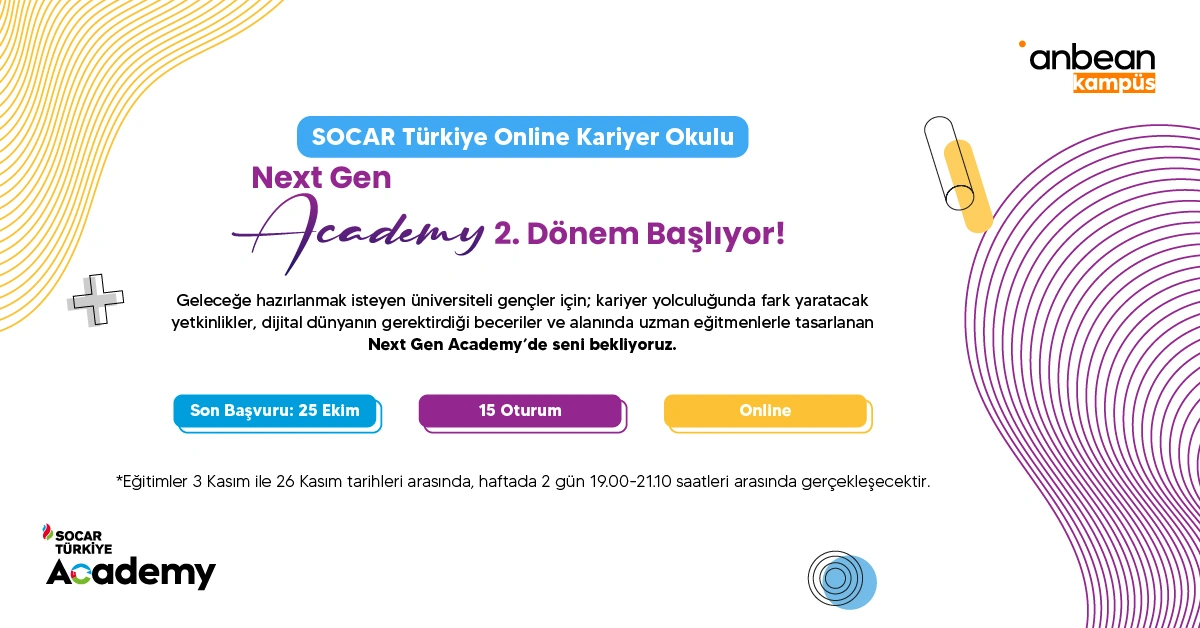 SOCAR Türkiye Next Gen Academy banner