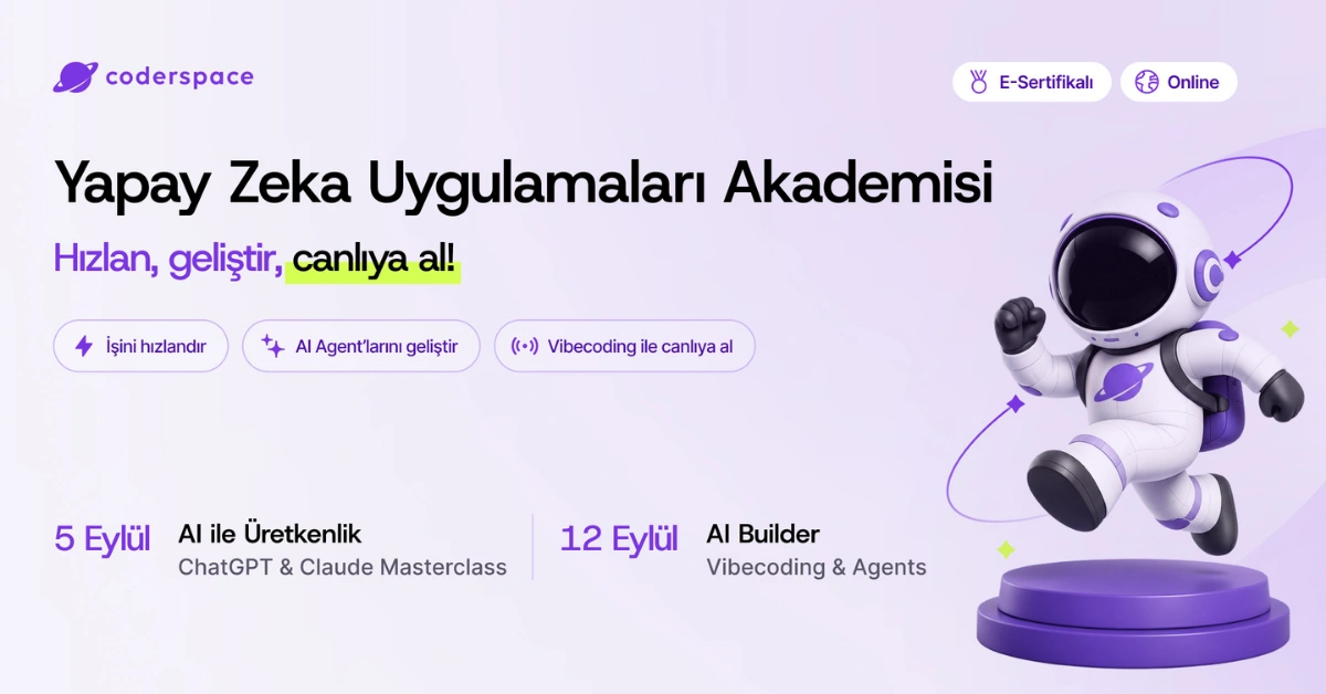 Yapay Zeka Uygulamaları Akademisi banner