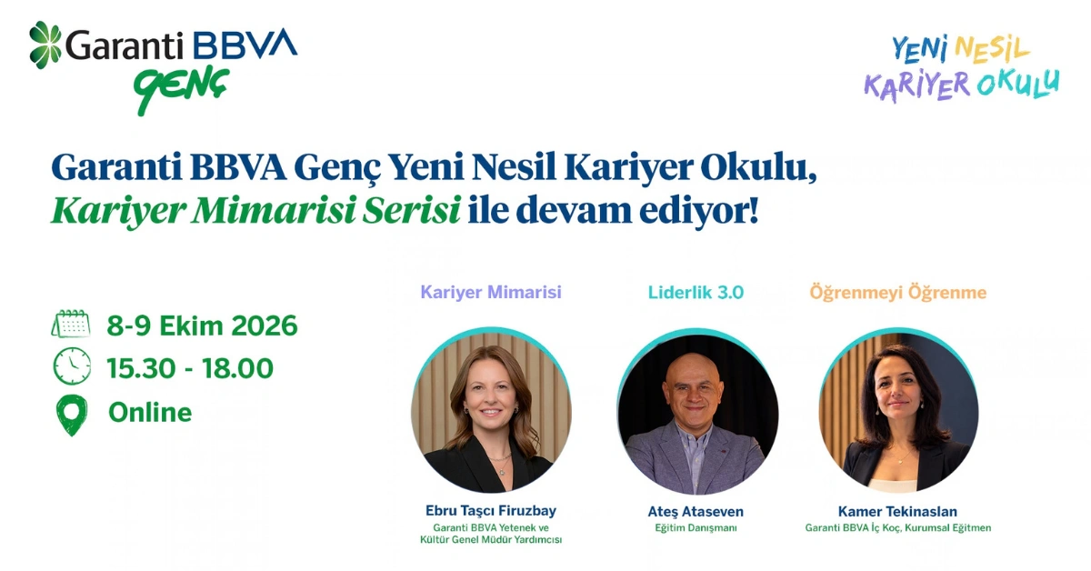 Garanti BBVA Genç Yeni Nesil Kariyer Okulu - Kariyer Mimarisi Serisi banner