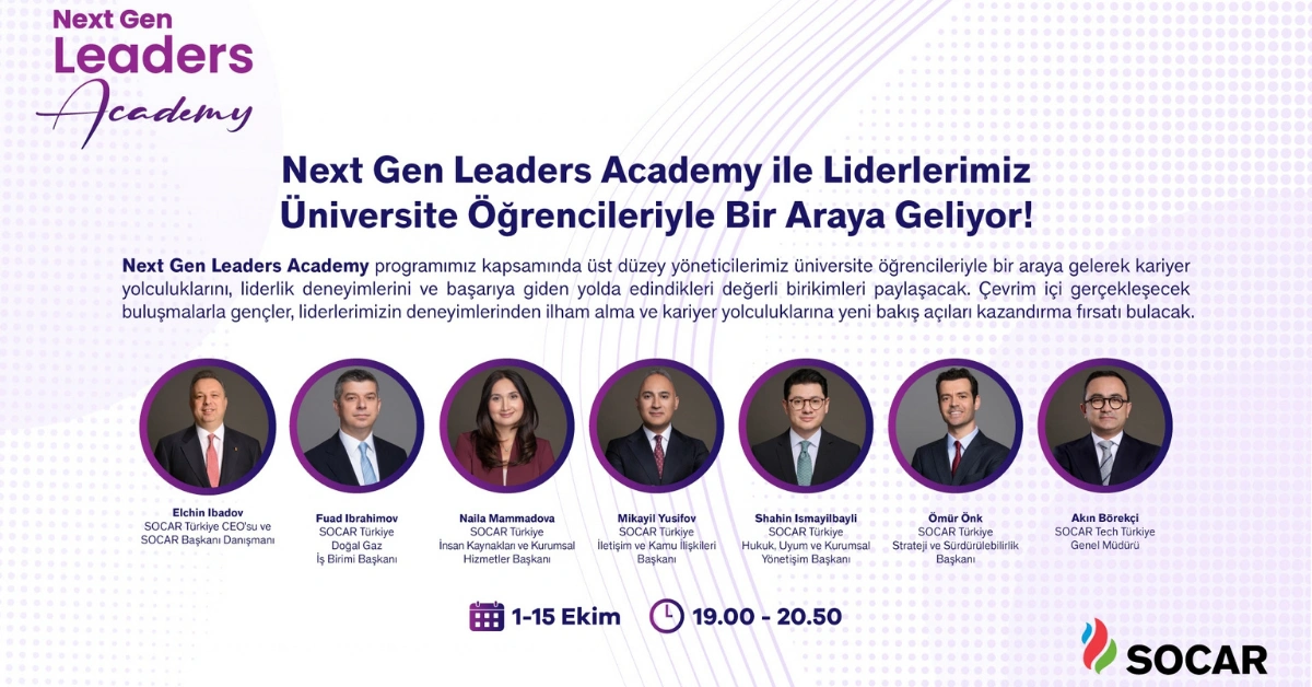 SOCAR Türkiye Next Gen Leaders Academy banner